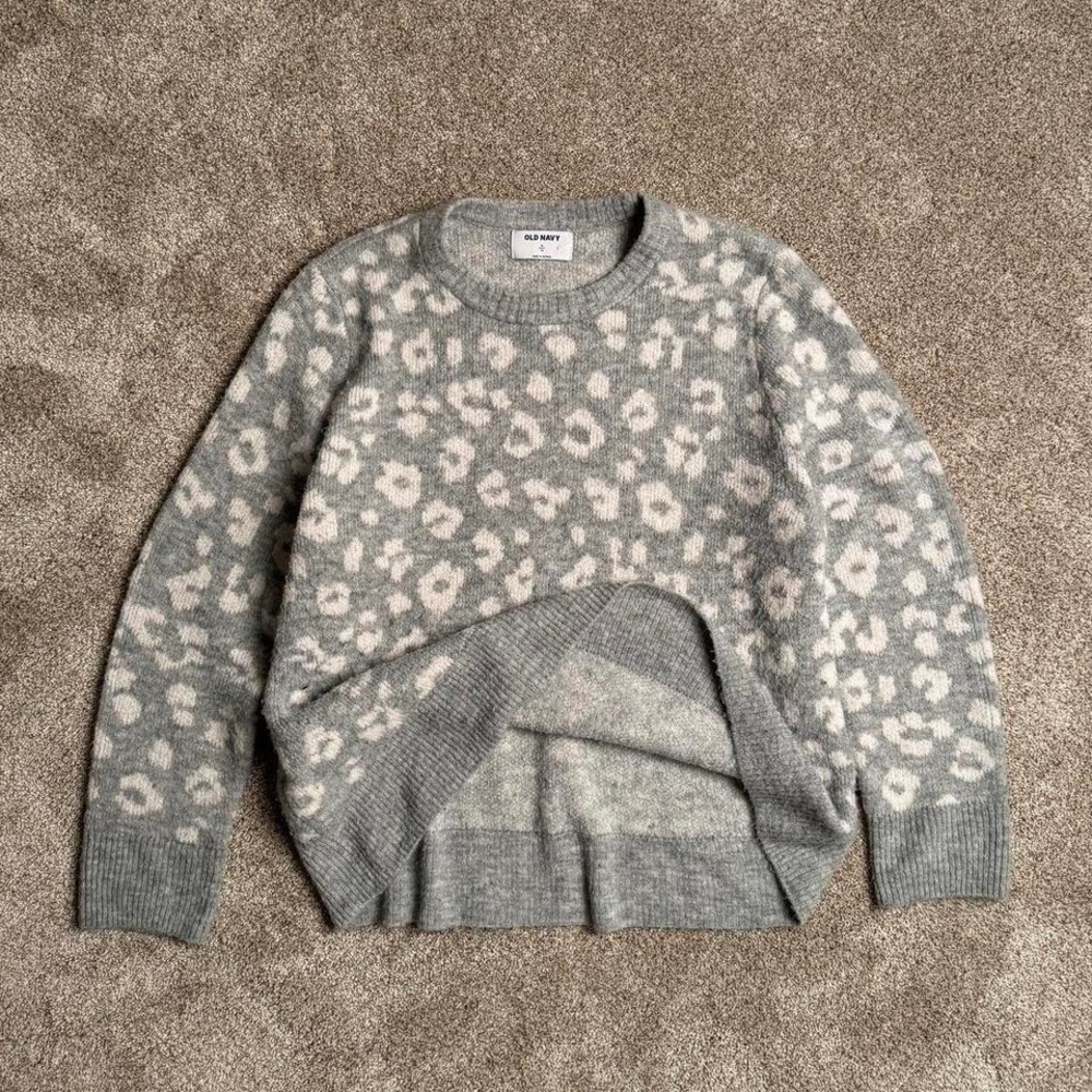 00s OLD NAVY "SPOTTED" KNIT SWEATER